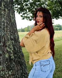 Free People Atlas Dolman Tee in fallen leaf