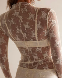 Free People Printed Lady Lux in Evening Crème