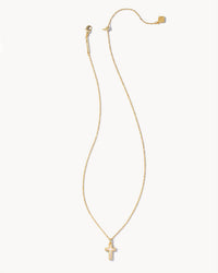Kendra Scott White Opal Cross Pendant Necklace