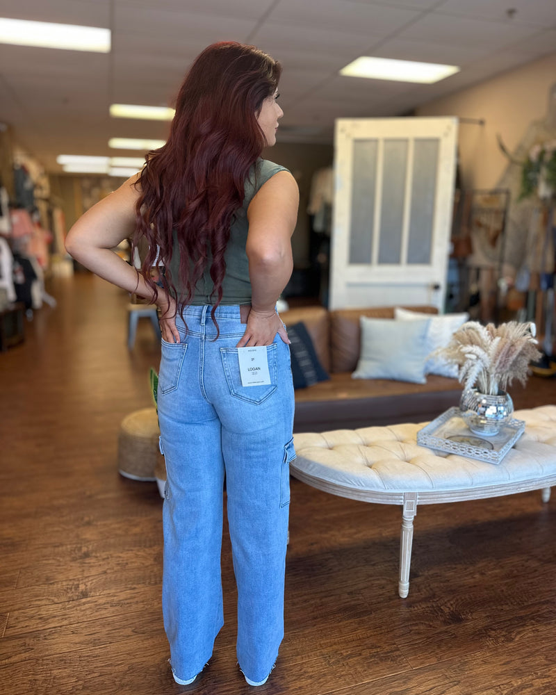 Logan Cargo Dad Jeans
