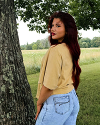 Free People Atlas Dolman Tee in fallen leaf