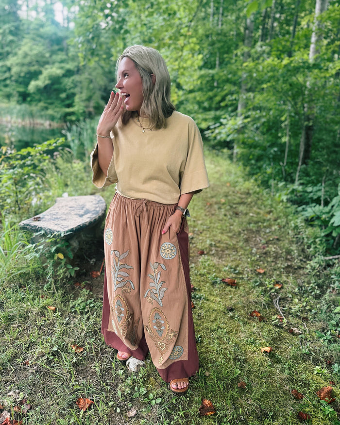 Bold Yet Balanced Boho Style Wide Leg Pant