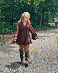 Round Here Ruffled Mini Dress