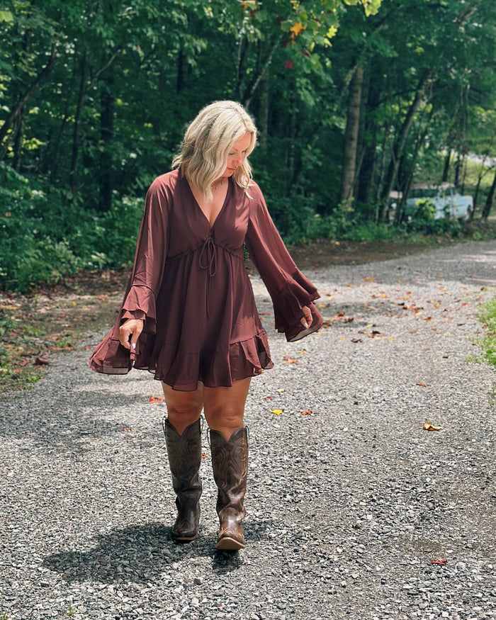 Round Here Ruffled Mini Dress