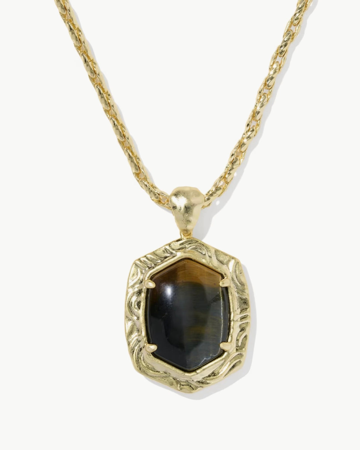 Kendra Scott Tiger Striped Daphne Necklace