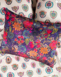 Natural Life Dark Floral Garden Pillow Case