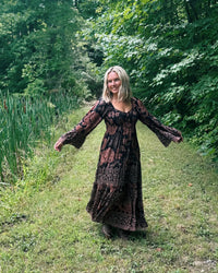 Bell Sleeve Maxi Dress
