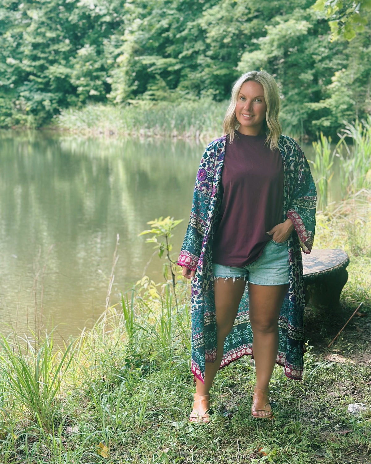 Natural Life Sierra Mix Print Kimono