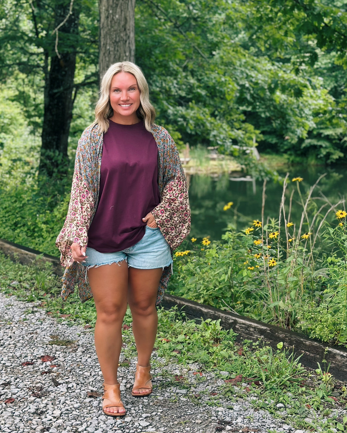 Natural Life Sierra Mix Print Kimono