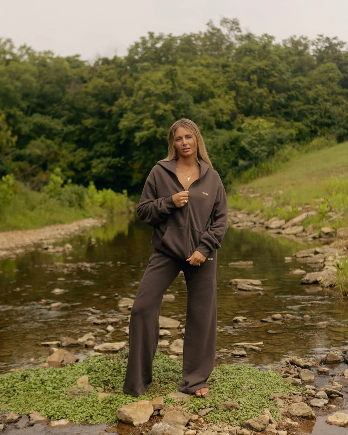 Tribe Kelley Butter Wide Leg - Butterland Oxford Brown