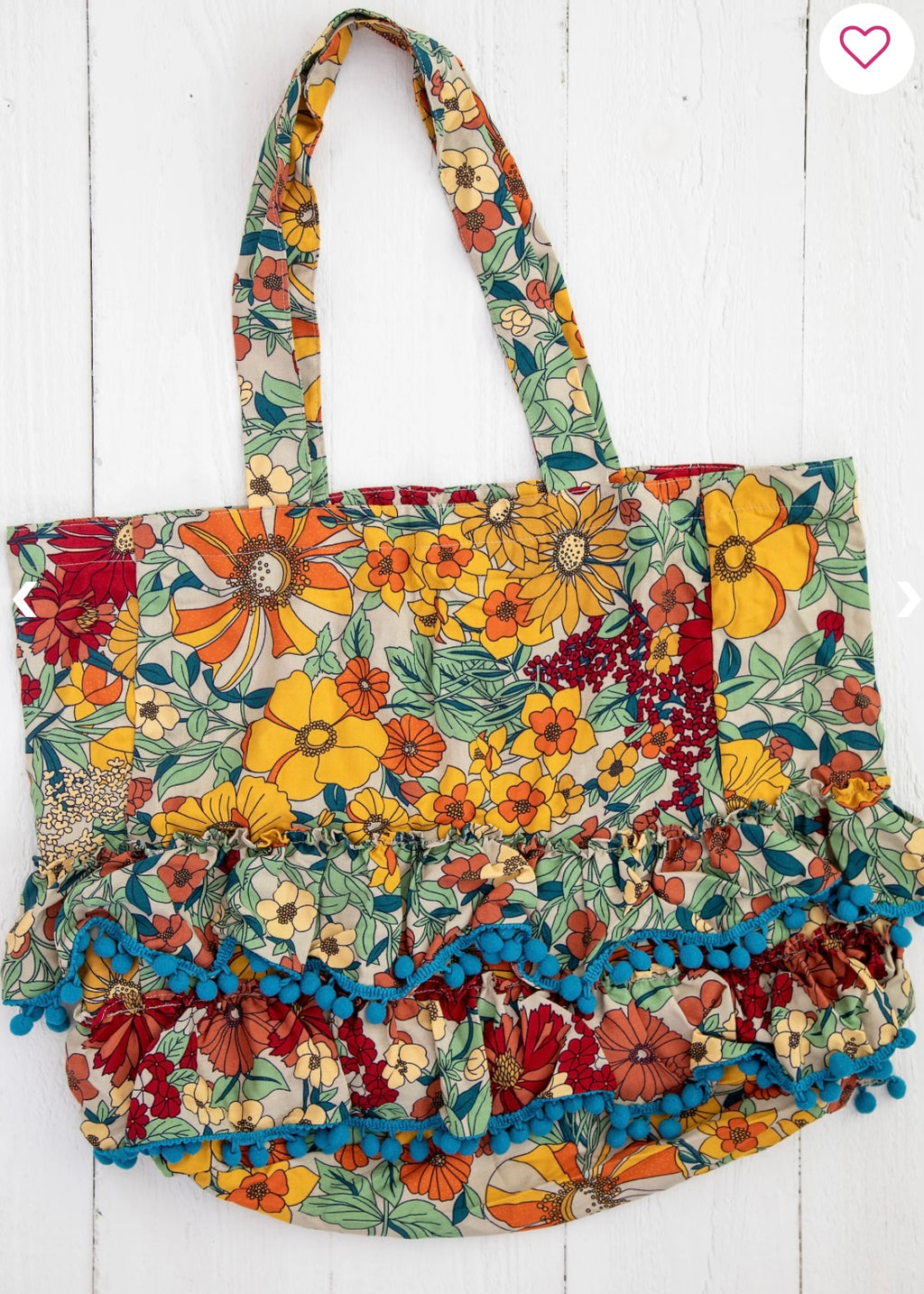 Natural Life Floral Tote