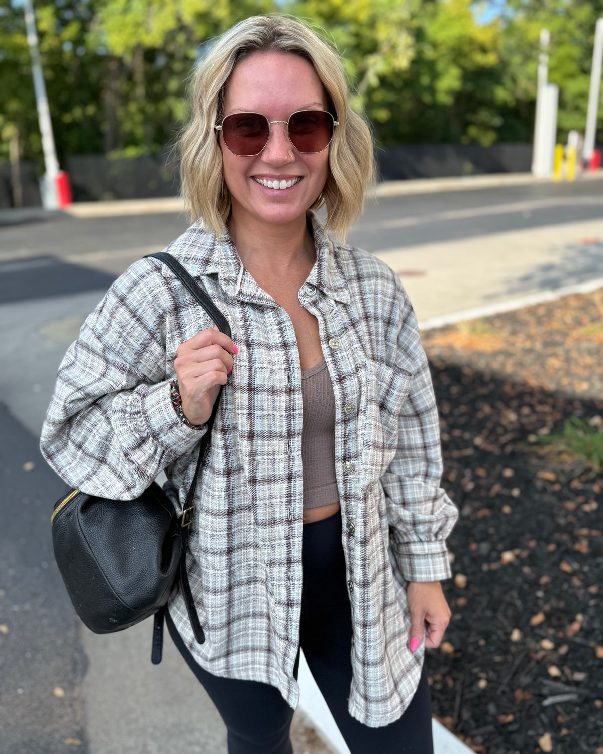 Free People Ashley Plaid Shirt