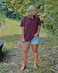 Natural Life Take It In Tee in cranberry
