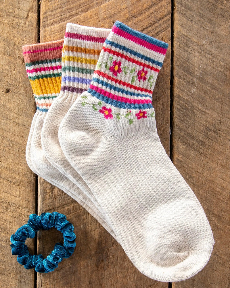Natural Life Retro Crew Socks