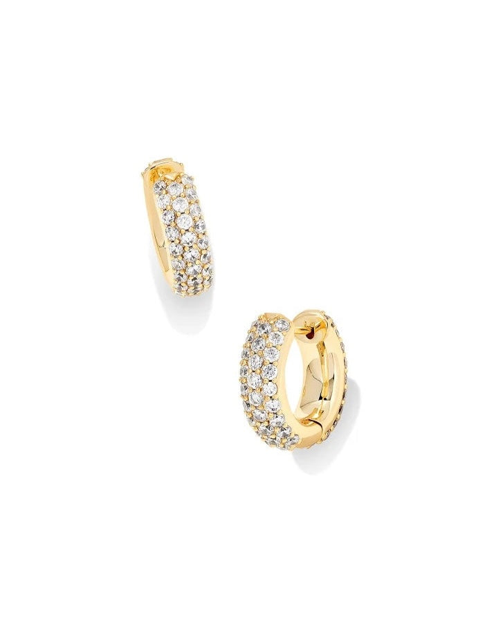 Kendra Scott Mikki Pave Huggie Earrings