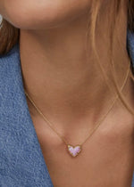 Kendra Scott Ari Bubblegum Pink Kyocera Opal Necklace