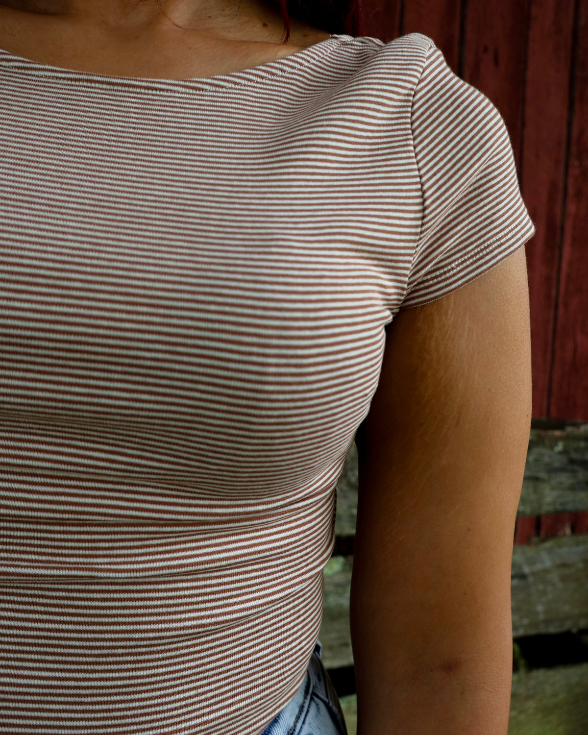 Seeing Stripes Scoop Back Top