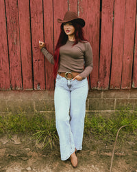 Saige High Rise Wide Leg Jeans