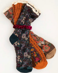 Natural Life Blossom Borders Socks