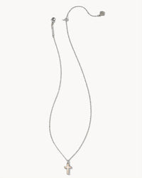 Kendra Scott White Opal Cross Pendant Necklace