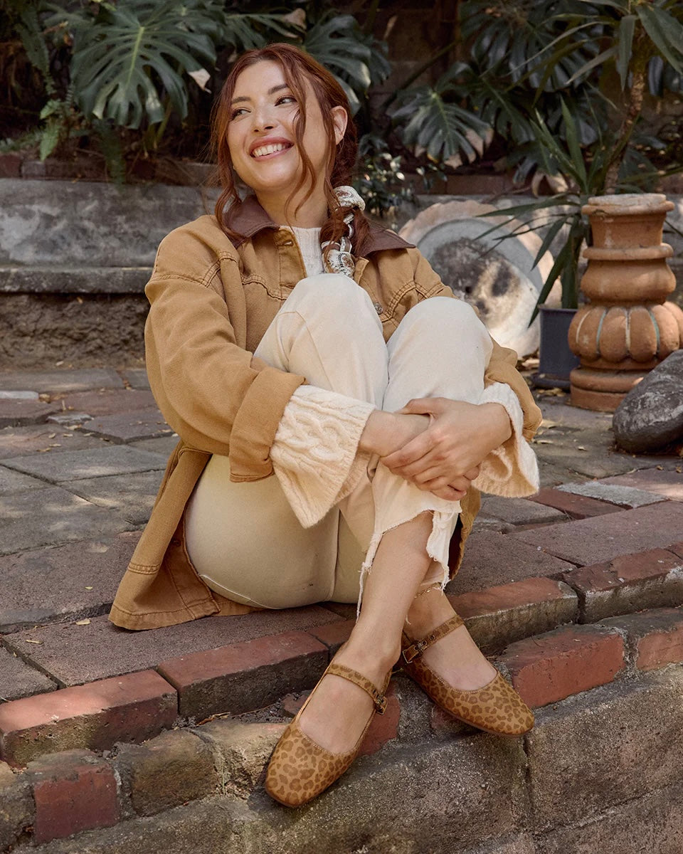 Yellowbox Collin Leopard Mary Jane Flats