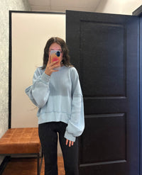 Free People Skyline Tee in Blue Snowflake