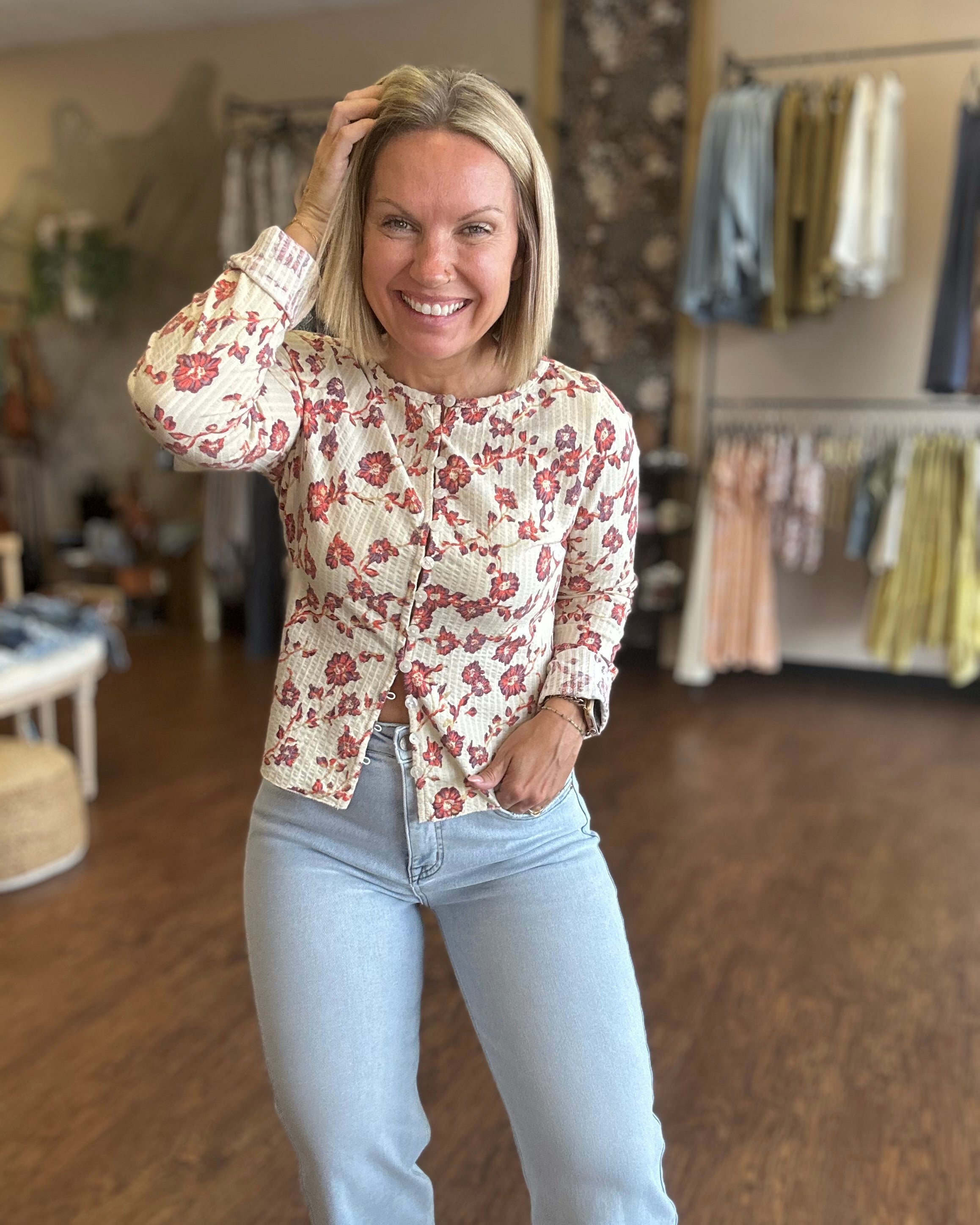 Free People Tilly Long Sleeve Top – The Dressing Room