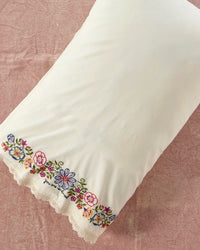 Natural Life Embroidered So Loved Pillow
