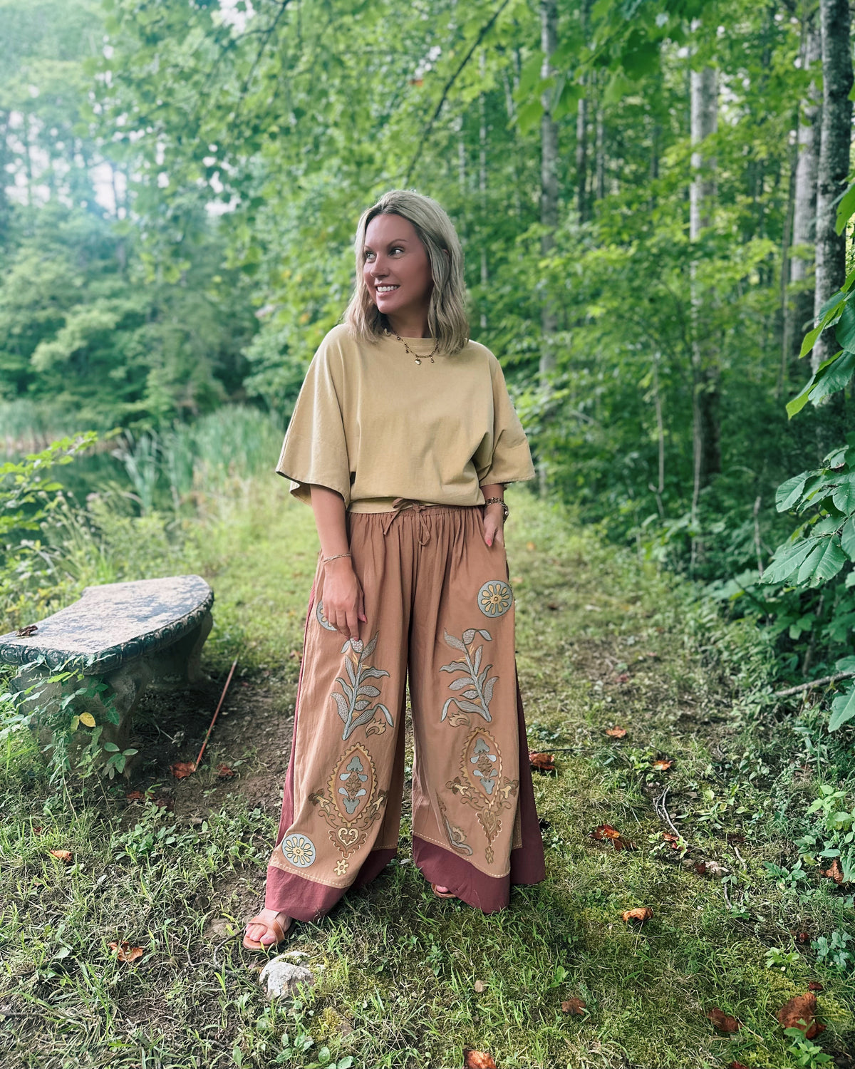 Bold Yet Balanced Boho Style Wide Leg Pant