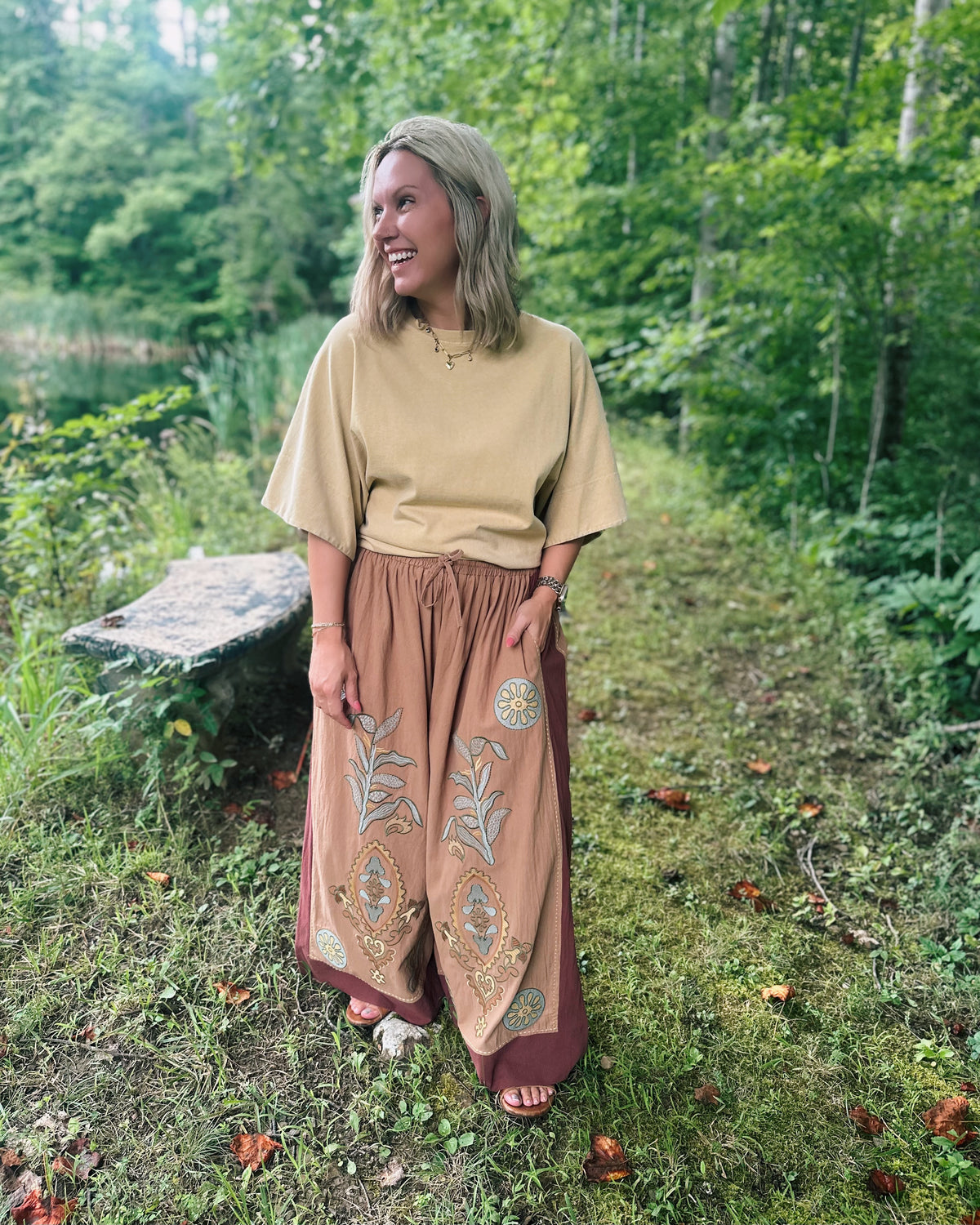 Bold Yet Balanced Boho Style Wide Leg Pant