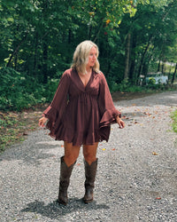 Round Here Ruffled Mini Dress