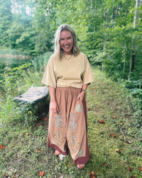 Bold Yet Balanced Boho Style Wide Leg Pant