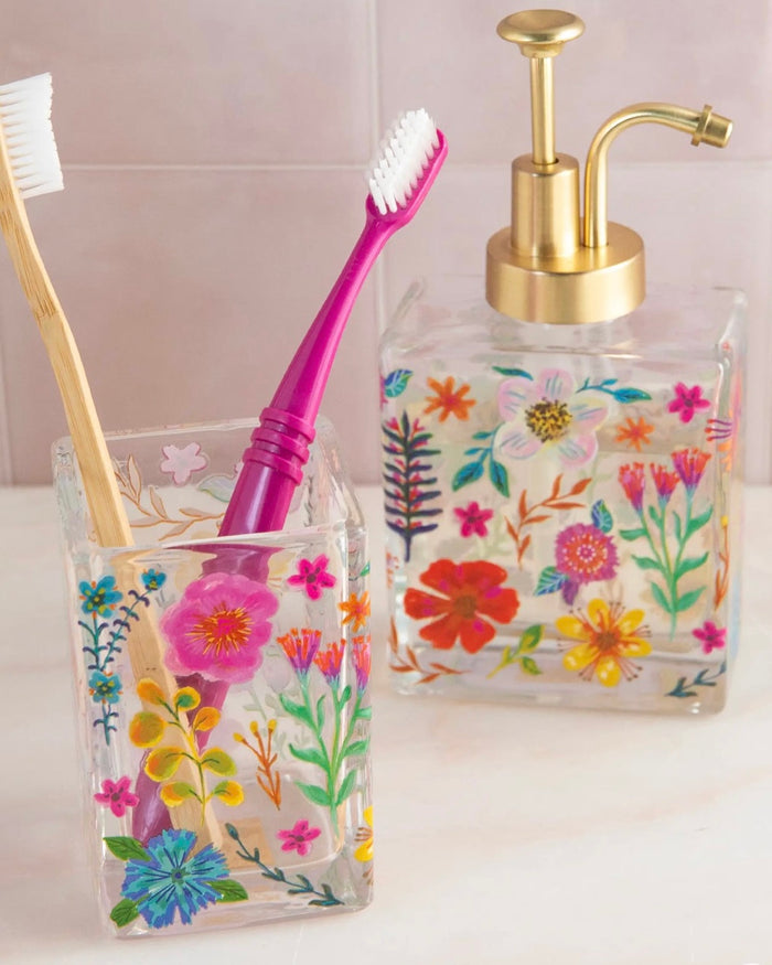 Natural Life Floral Bath Tumbler