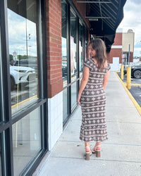 Golden Prairie Midi Dress