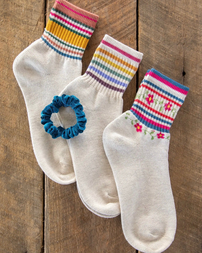 Natural Life Retro Crew Socks