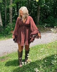 Round Here Ruffled Mini Dress