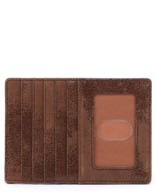 Hobo Euro Slide Card Case Buffed Leather Mocha