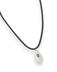 Farrah B Me Espresso Cord Necklace