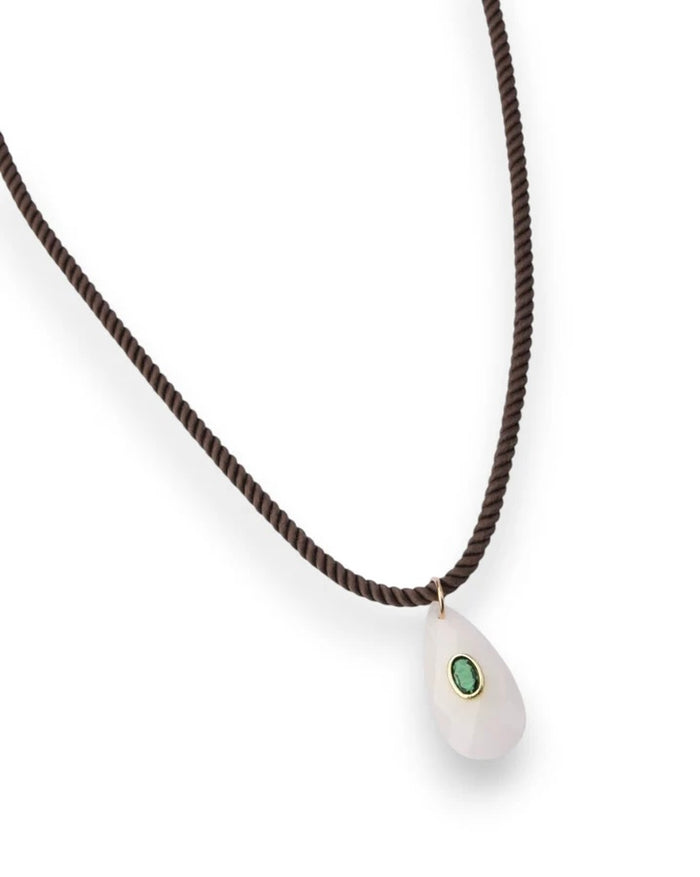 Farrah B Me Espresso Cord Necklace