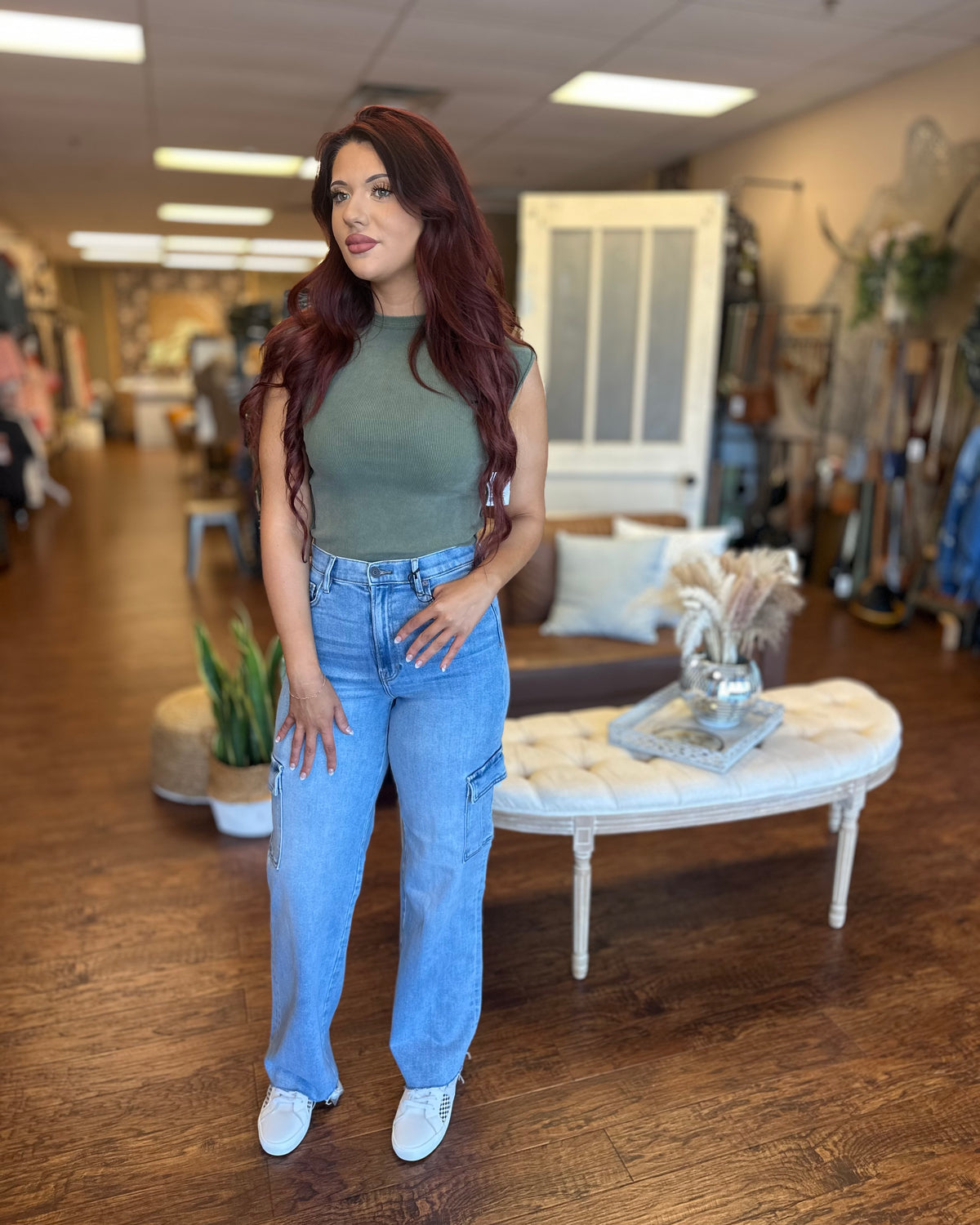 Logan Cargo Dad Jeans