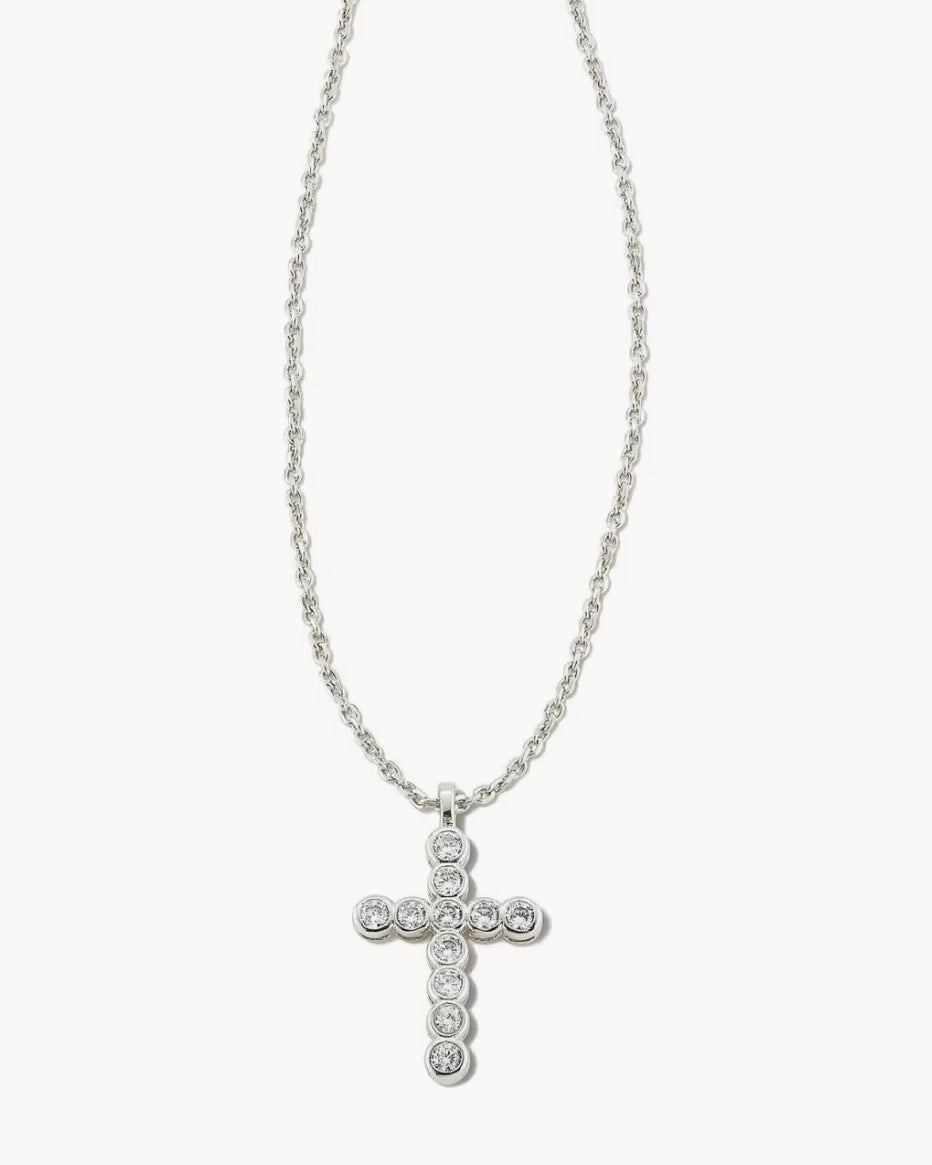 Kendra Scott Crystal Cross Necklace