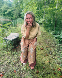 Bold Yet Balanced Boho Style Wide Leg Pant