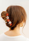 Red Daisy Claw Clip