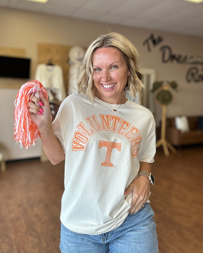 LivyLu Licensed Tennessee VOLS Mega Arch Tee
