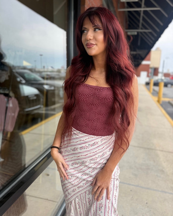 Free People Love Letter Cami Pomegranate