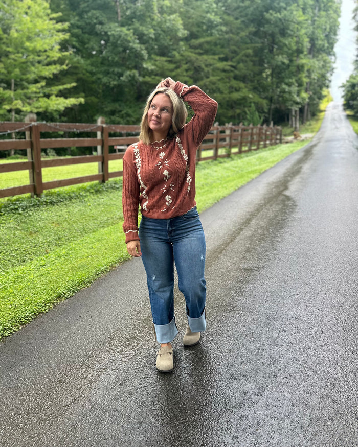 Love Me Cable Knit Sweater