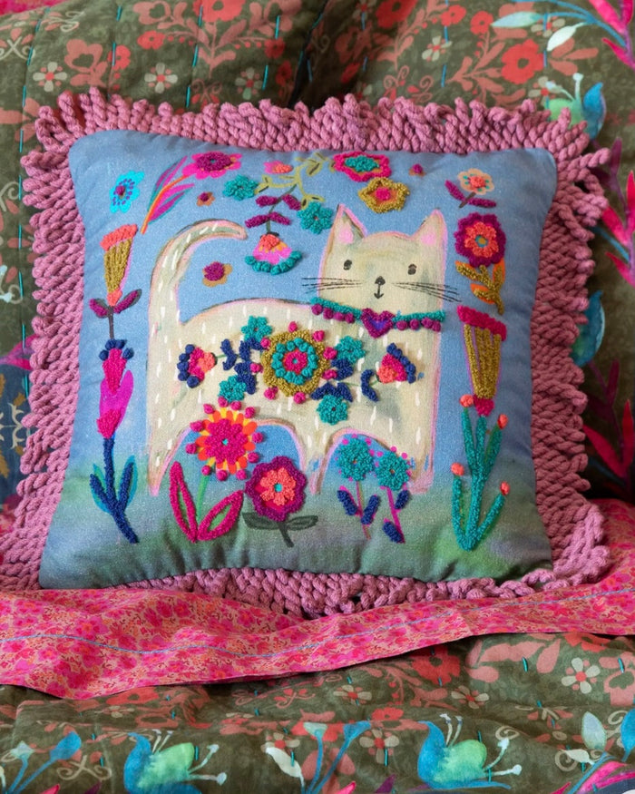 Natural Life Boho Tufted Pillows - Hope You Like: Dog or Cat