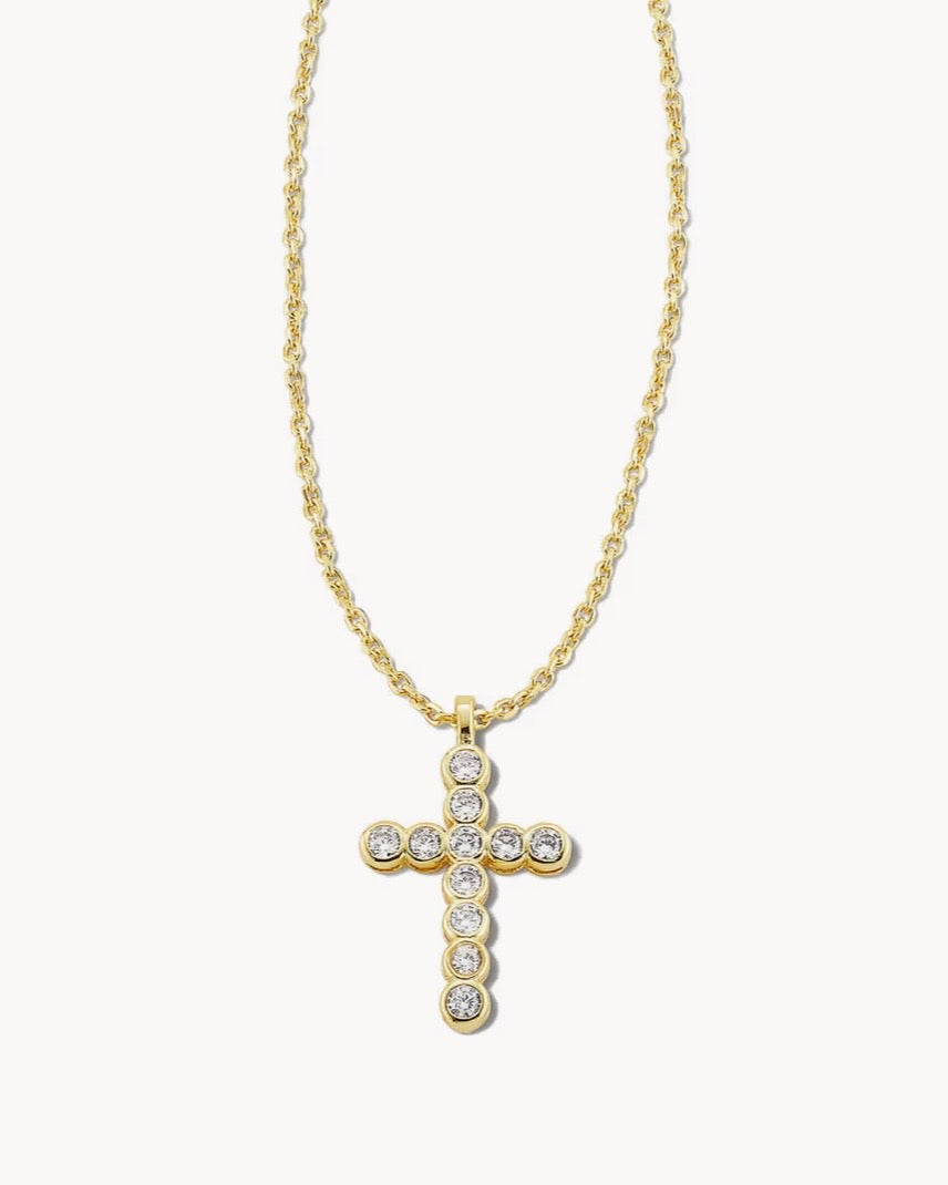 Kendra Scott Crystal Cross Necklace