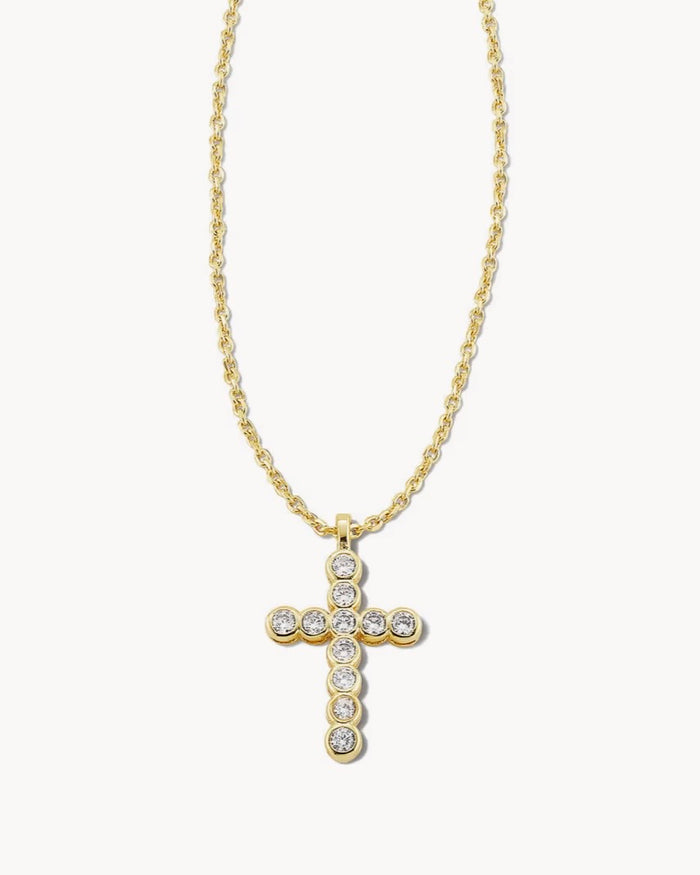 Kendra Scott Crystal Cross Necklace