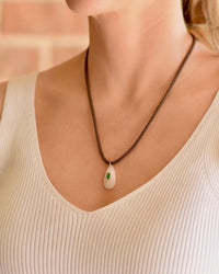 Farrah B Me Espresso Cord Necklace